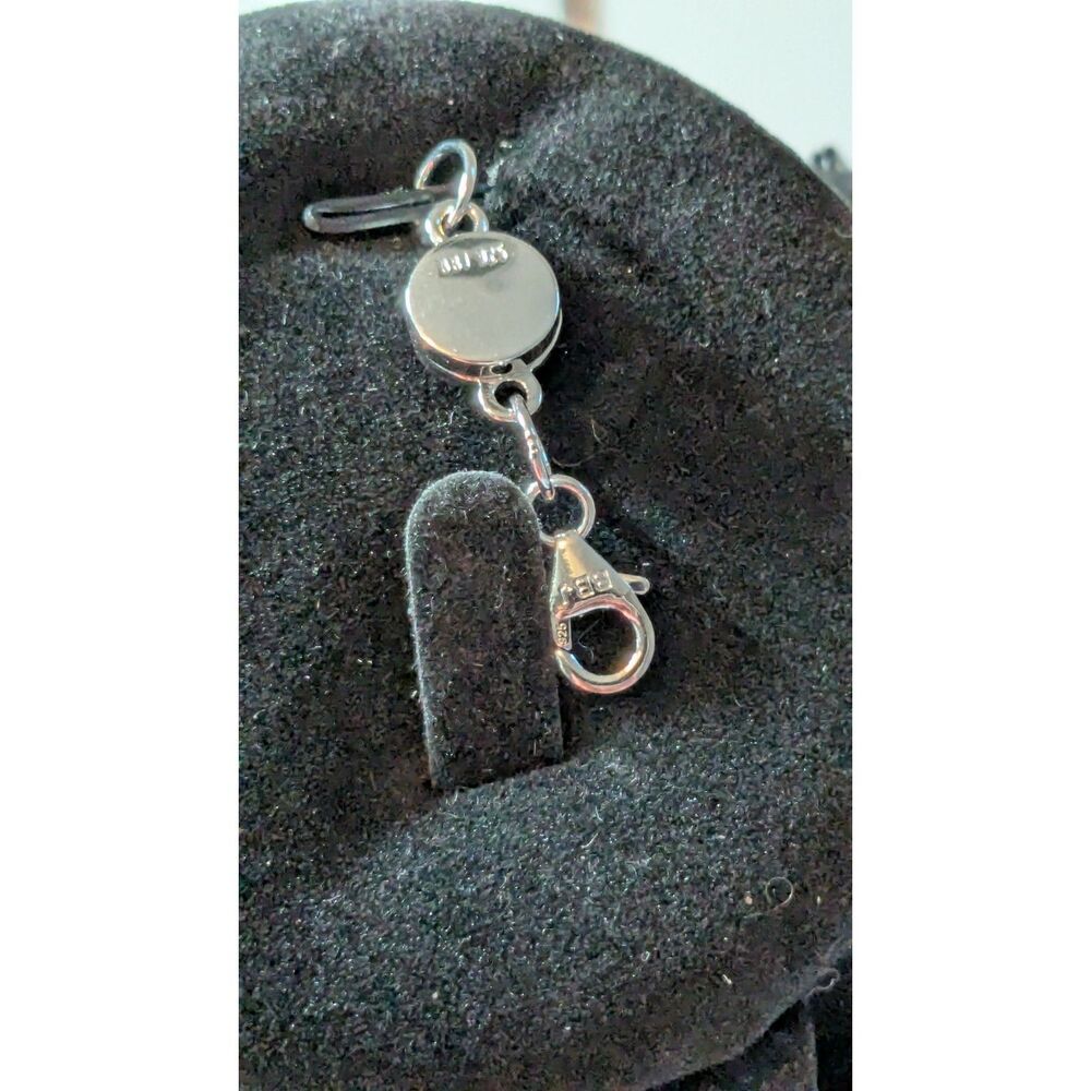 Rhodium Over Sterling Silver Magnetic Clasp